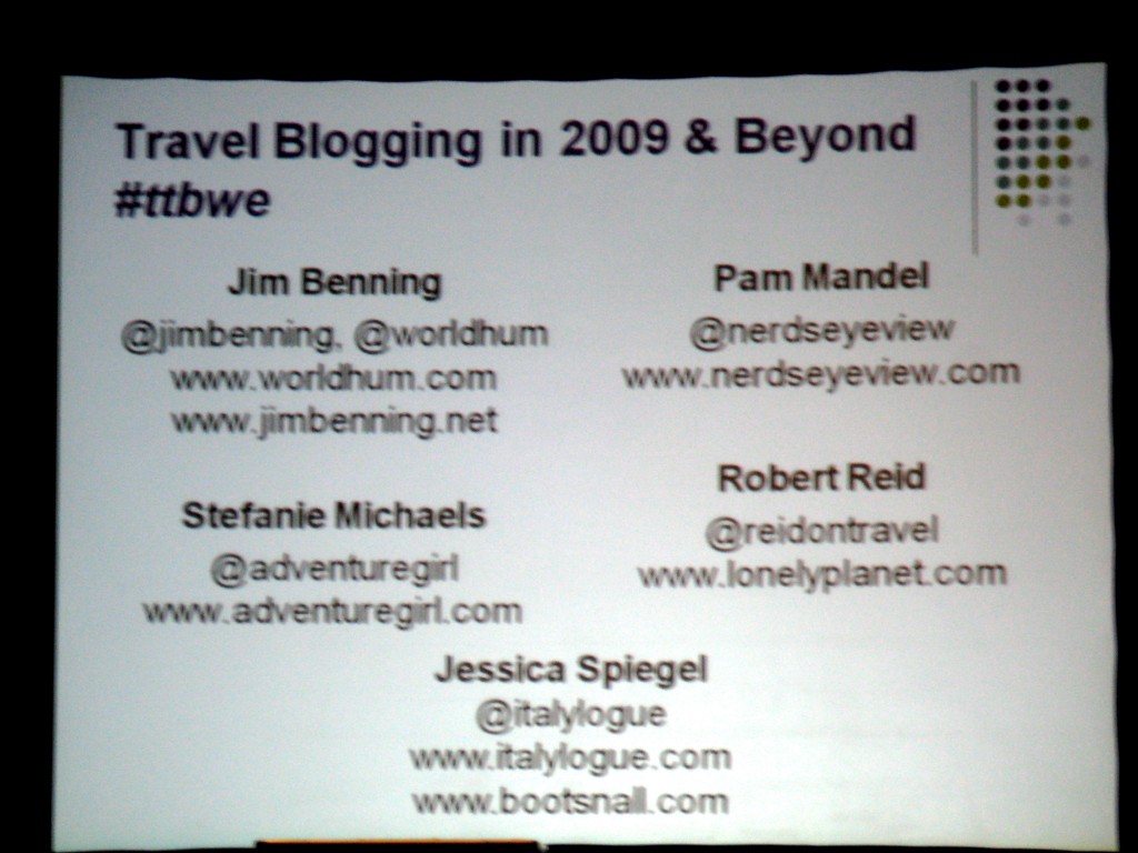 Travel Blogging in 2009